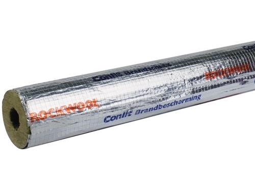 Rockwool Conlit-Rohrwanne 15X23 Mm Mit Alu-Folie, Länge 1 M Zum Ausbilden Von Conlit-Brandschutzmanschetten Für Durchdringungen (42 Stk. In Einer Sch
