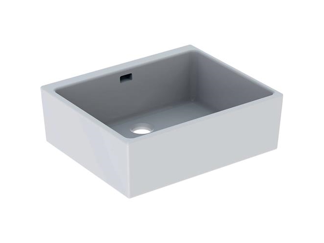 Geberit PUBLICA skyllekar 700x500x200mm med overløb hvid