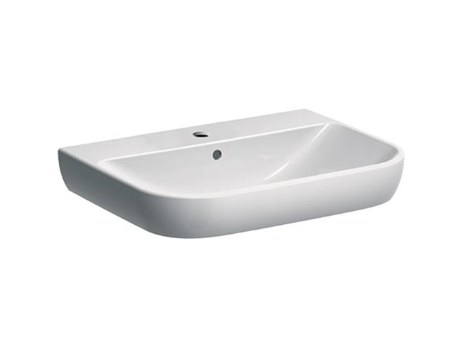 Geberit SMYLE håndvask 650x170x480mm til møbel/bolt hvid