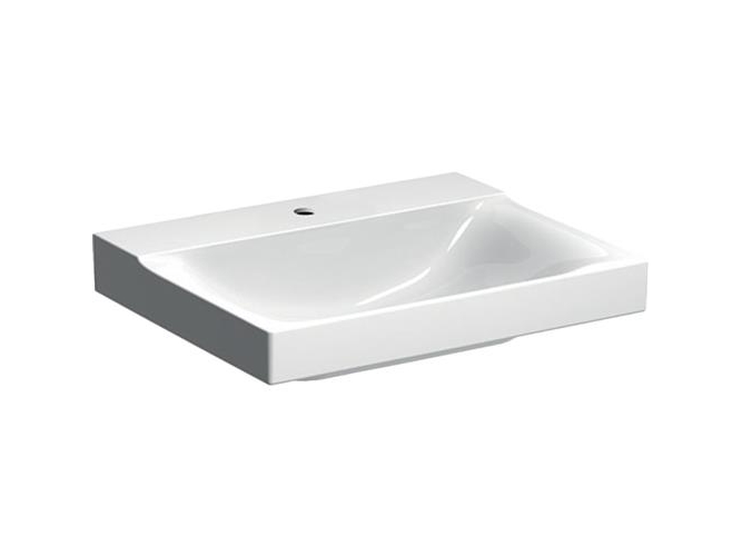 GEBERIT XENO2 håndvask 600x140x480mm til møbel/bolt, uden overløb, med keratect glasur, hvid