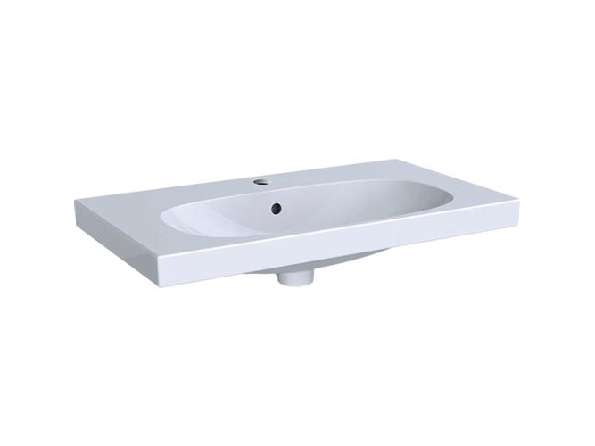 Geberit ACANTO håndvask 750x168x422mm til møbel/bolt hvid