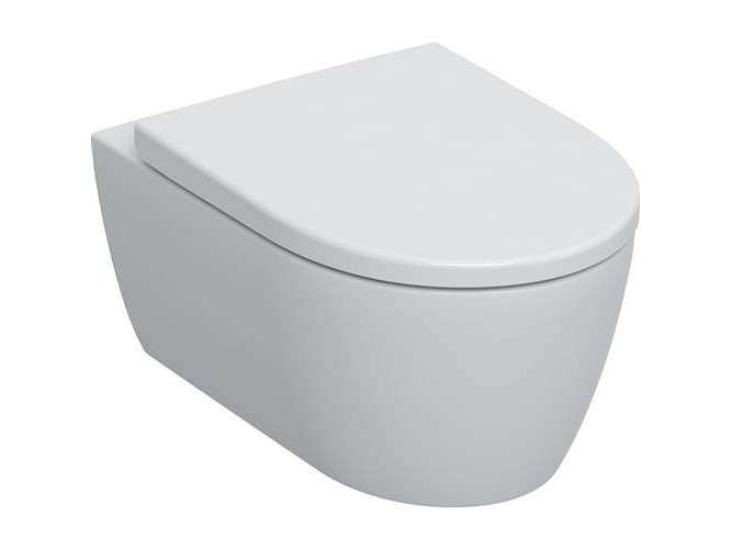 Geberit iCon væghængt toilet, uden skyllekant, rengøringsvenlig, hvid