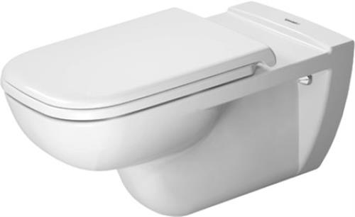 Duravit D-Code Vital væghængt toilet, uden skyllekant, hvid