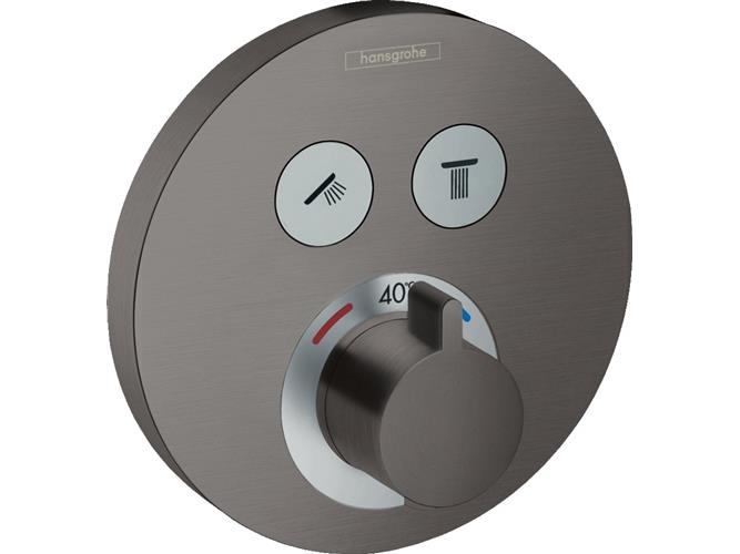 Termostat Select S borstad svart | VVS Artiklar - Badrum - Duschblandare och termostatblandare | GameStuff
