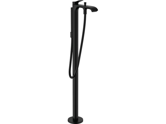 Karsøjle Vivenis t/gulv mat sort | VVS Artiklar - Badrum - Badkarsblandare | GameStuff