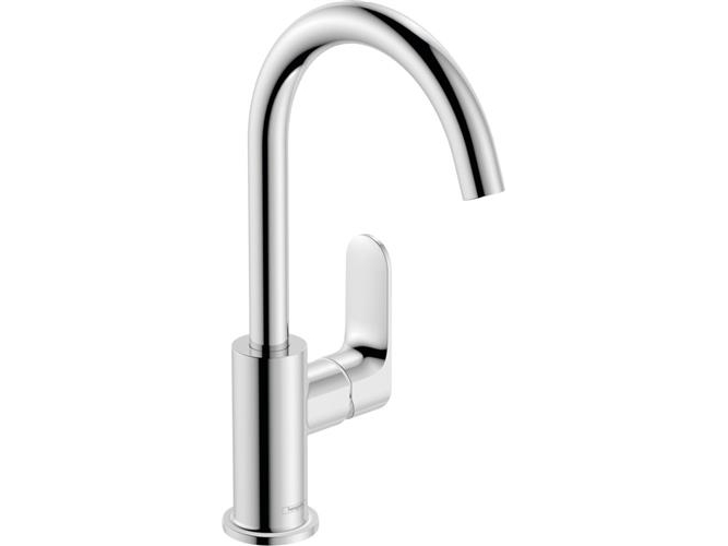 Hansgrohe rebris s 1-grebs håndvaskarmatur 210 med svingtud og løft-op bv, krom