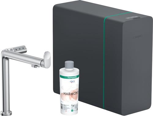 Küchenarmatur Aqitturam91 Brause+Kühlung L-Auslauf Verchromt