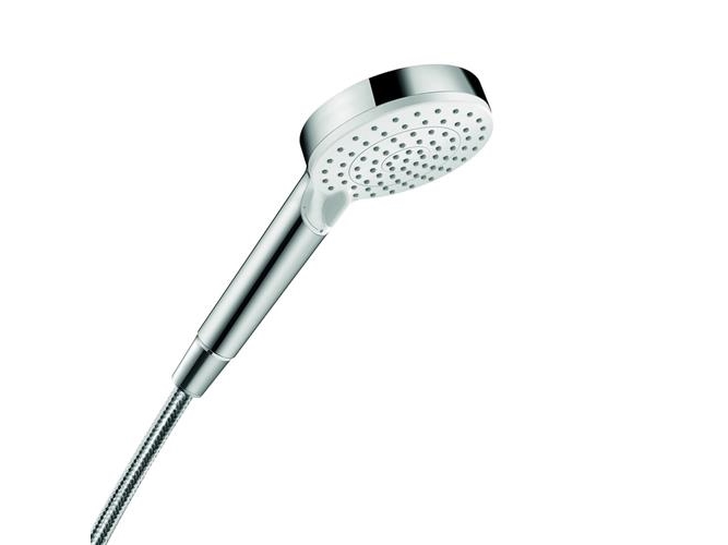 HANSGROHE Crometta Vario Ø100 mm handdusch i vit/krom med 2 strålfunktioner | VVS Artiklar - Badrum - Duschset & Tillbehör | GameStuff