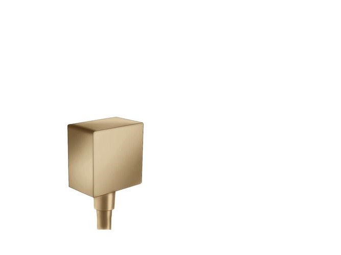 hansgrohe FixFit Square slanguttag, borstad brons | VVS Artiklar - Badrum - Tillbehör för dusch | GameStuff
