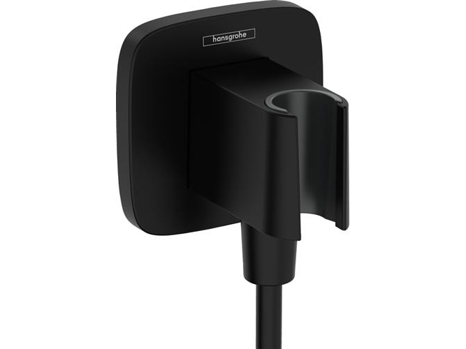 Slanguttag FixFit Q med hållare, matt svart | VVS Artiklar - Badrum - Tillbehör för dusch | GameStuff