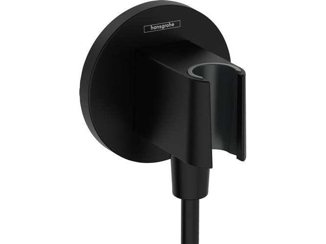 Slanguttag FixFit S med hållare, matt svart | VVS Artiklar - Badrum - Tillbehör för dusch | GameStuff