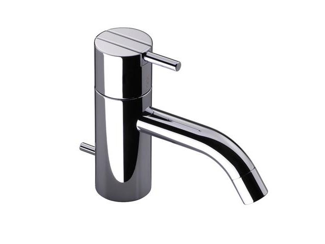 Vola Hv3 Waschtischarmatur Mit Bodenventil Gebürstetes Chrom