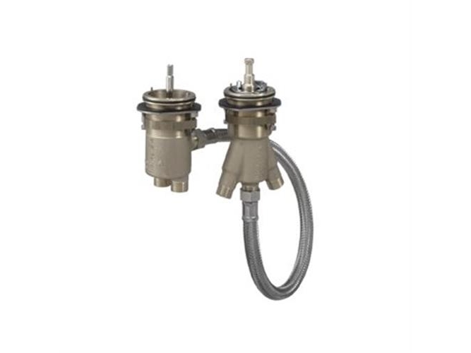 Hansgrohe 2-reikäinen perusrunko termostaatti-ammeen reunalla