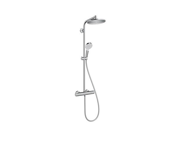 HANSGROHE Crometta S240 borstsystem med IsiflexB borststräng 1,60 m, Crometta Vario håndbruser och Crometta S 240 1jet huvudbruser | VVS Artiklar - Badrum - Duschset & Tillbehör | GameStuff