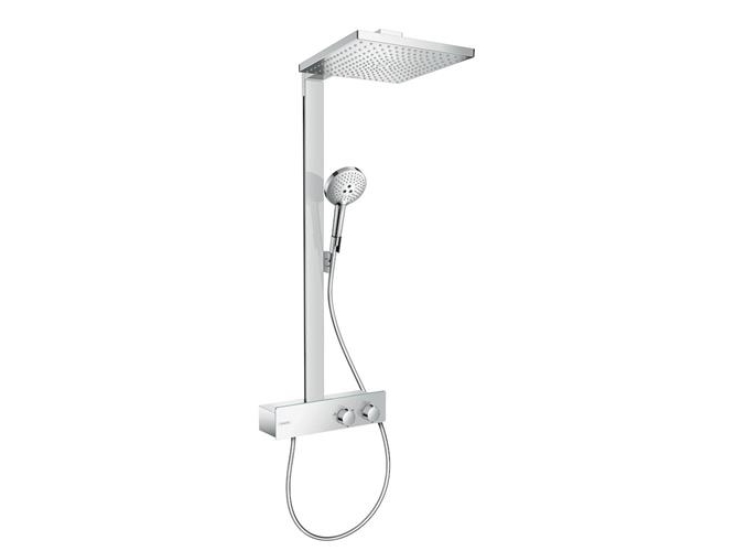 hansgrohe Raindance E 300 1jet showerpipe EcoSmart med 350 ShowerTablet: Krom
