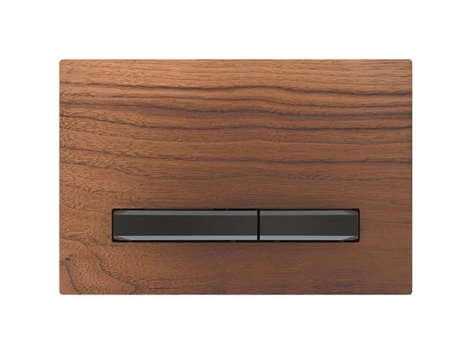 Geberit Sigma 50 kontrollpanel i valnöt/svart krom | VVS Artiklar - Badrum - Tillbehör för toalett | GameStuff