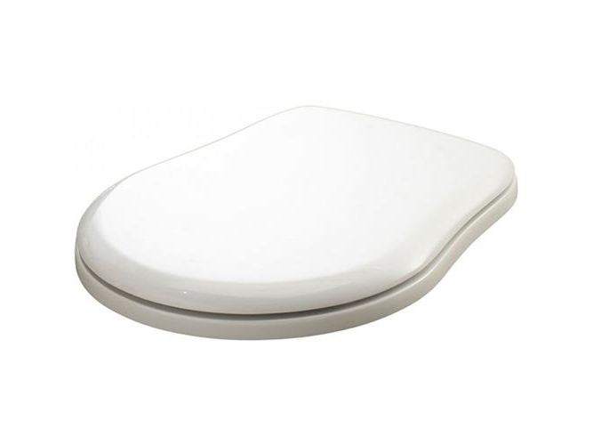 Toalettsits Retro med krom beslag vit | VVS Artiklar - Badrum - Toalettsitsar | GameStuff