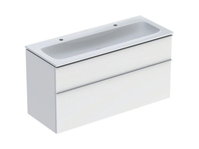 Möbelset Icon Schmal 2 Schubladen 120X63 Weiß Matt