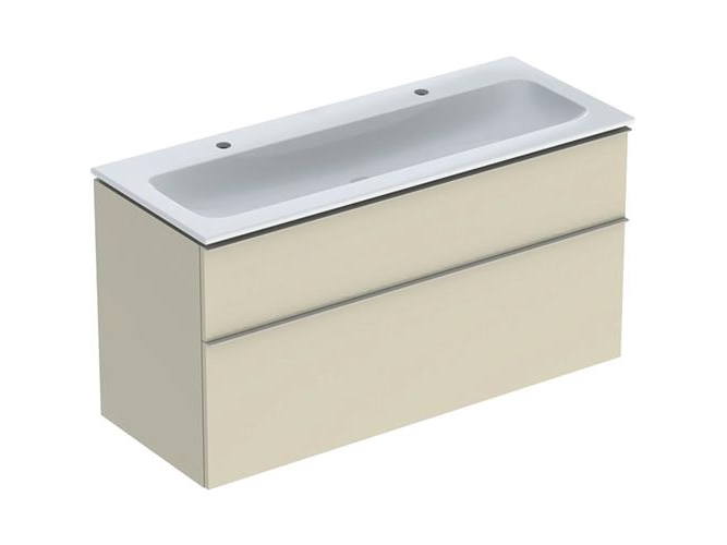 Möbelset Icon Schmal 2 Schubladen 120X63 Sandgrau