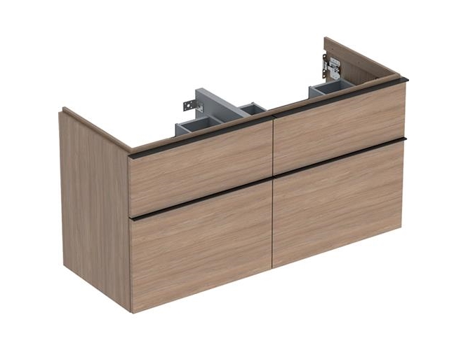 Geberit Icon vaskeskab 1184x476x615mm 4skuffer eg natur