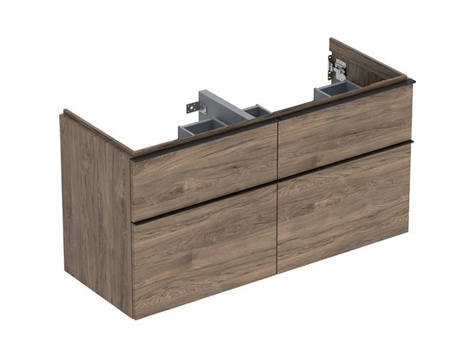 Underskab iCon 4 skuf 118,4x61,5 nød | VVS Artiklar - Badrum - Badrumsmöbler | GameStuff