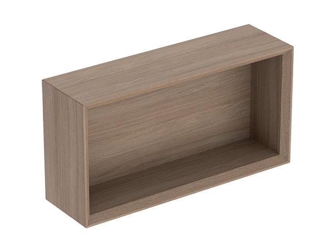 Vägglåda iCon rektangulär struktur av ek | VVS Artiklar - Badrum - Badrumsmöbler | GameStuff