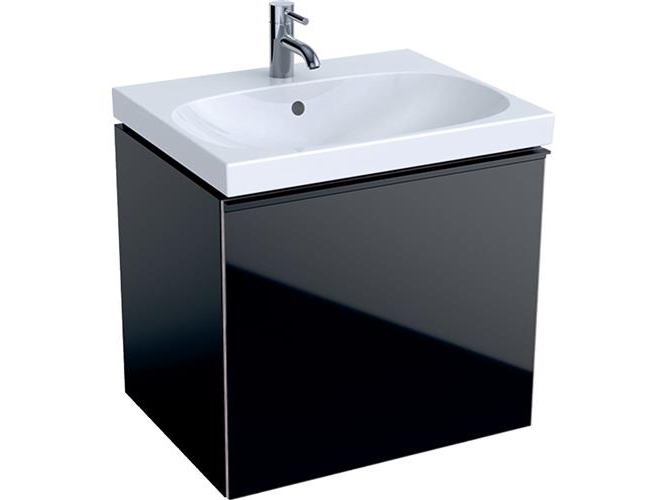 Geberit Acanto vaskeskab 595x535x475mm 1skuffe sort