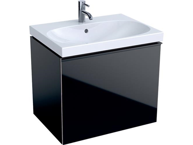acanto underskåp 64 matt/svart, blank/svart | VVS Artiklar - Badrum - Badrumsmöbler | GameStuff