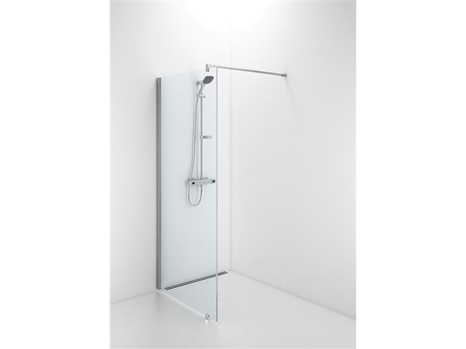 Ifo Space SFNK 600 mm fast duschvägg Alu/klart glas | VVS Artiklar - Badrum - Duschväggar & duschdörrar | GameStuff