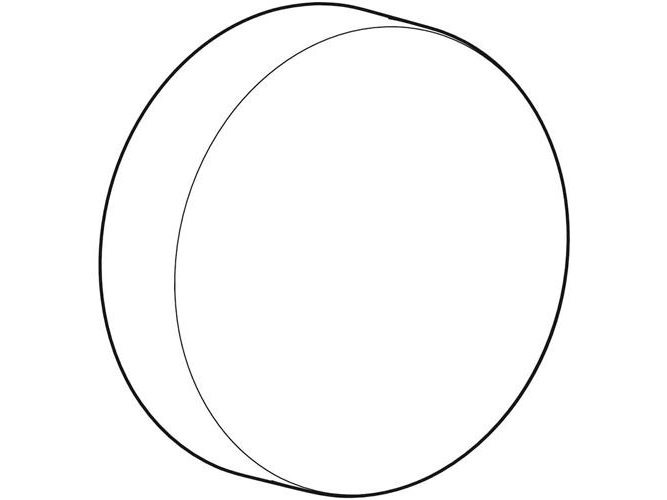 Roset t/excenter-garniture alpin-hvid