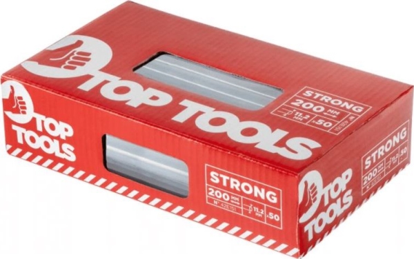 Liminsatser Top Tools 11 mm x 200 mm transparent 50 st. 42E151 | Elverktyg - DIY - Elverktyg 230V - Limpistol | GameStuff