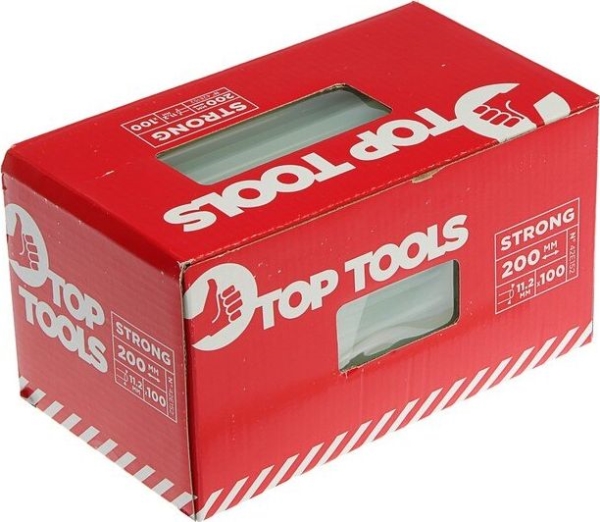 Klijų lazdelės TOP TOOLS Skaidrios 11 mm x 200 mm (100 vnt.)
