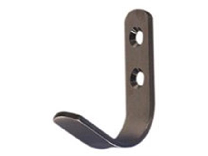 Klædekrog 50mm rustfrit stål poleret