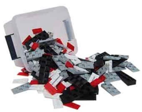 Plastkiler Triamix 240 stk assorteret, fordelt på 5 størrelser, rød, gul, hvid grå og sort | Verktyg & Verkstad - Handverktyg - Övriga handverktyg | GameStuff