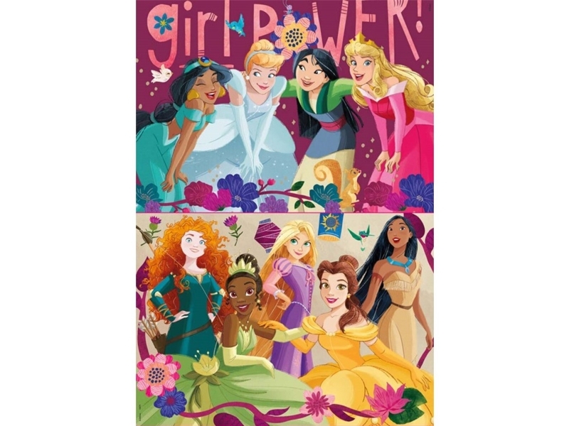 Educa 2X48 Disney Prinzessin