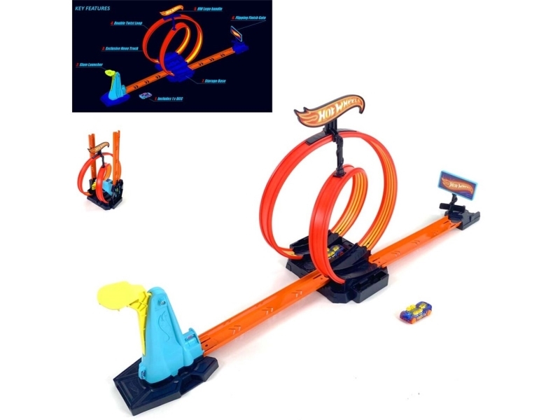 Hot Wheels Action Neon Laser Stunt Slamway