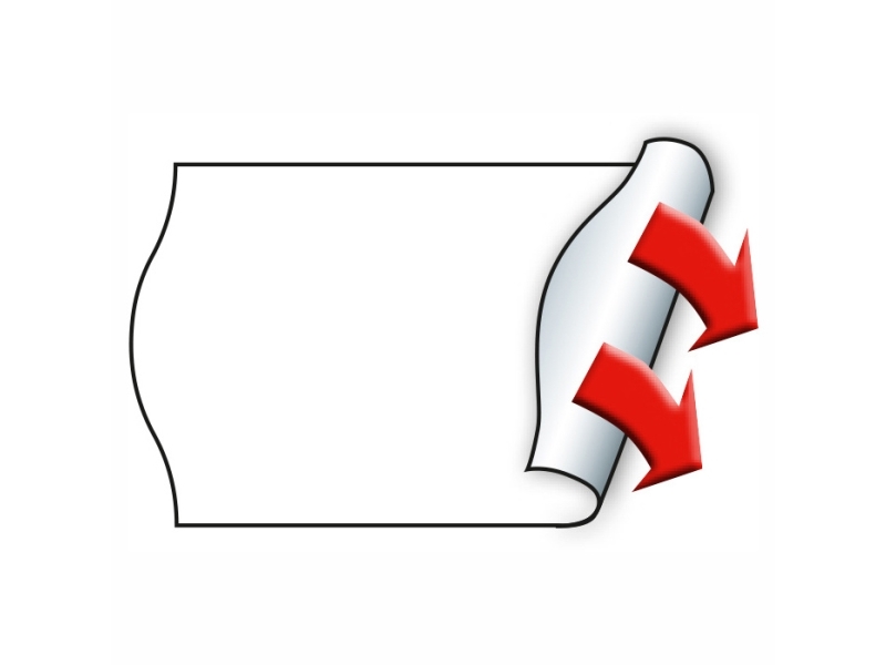 METO etiket perm 32x19 hvid (10rl/1000)