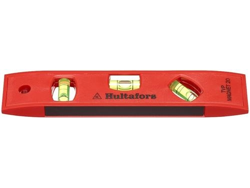 Magnetiskt vattenpass 200 mm - med 3 flaskor, TVP Magnet 20, Hultafors 401853 | Verktyg & Verkstad - Handverktyg - Vattenpass | GameStuff