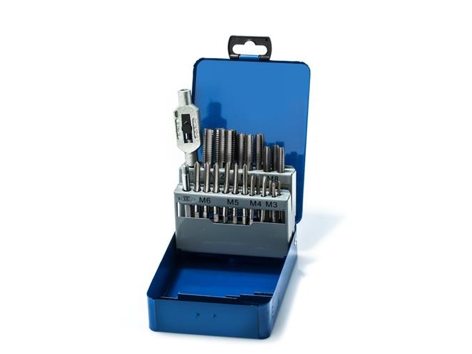 Thurmer Tools handkranar HSS Standard M3-M12 21 stycken + vinsch | Trådskärare | GameStuff