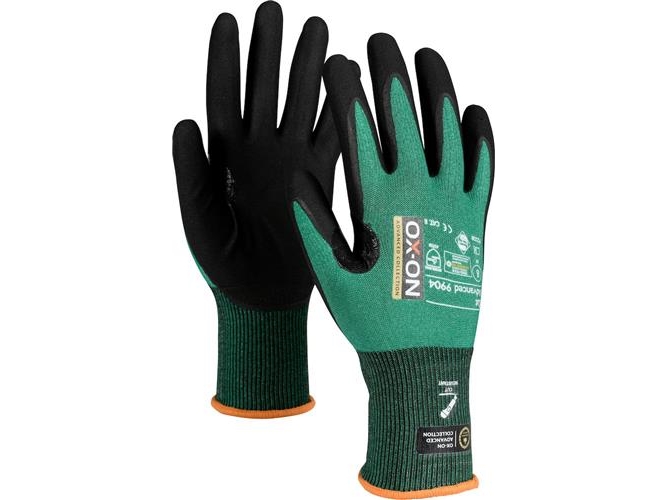 Leikkauskäsine Advanced 9904 musta/vihreä 6