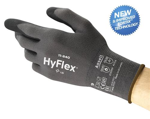 Montagehandske HyFlex 11-840 sort/grå 5 | Färg & Tillbehör - Tillbehör - Handskar | GameStuff