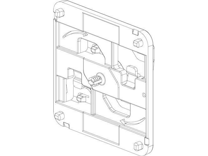 Dsebeslag til IBP, 80 x 80 mm