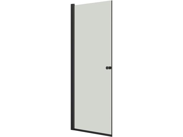Dansani Brusedør 200 X 87-89 Cm Sort/Klart Glas