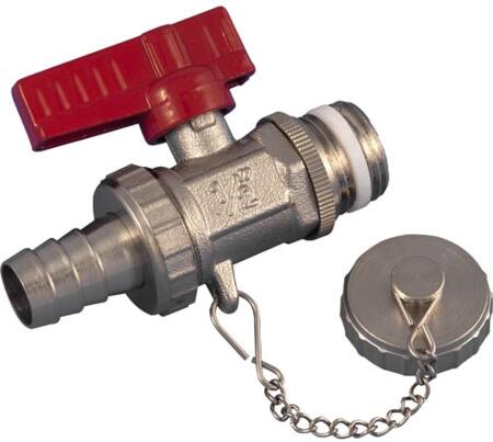 Csslr Plus påfyllningsventil/avtappningsventil för centralvärmesystem.½. Sluthylsa i kedja och monterad slangkärl. | VVS Artiklar - Ventiler - Smutsgivare | GameStuff