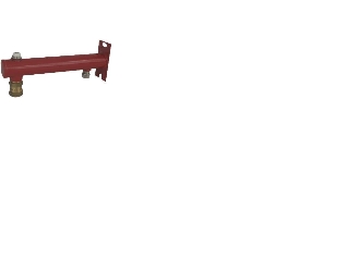 Kombi vægophæng / tilslutningssæt til trykeksp. beh. 15mm klemr. CV nedad. 3/4 trykeksp nedad med lukkeautomat. incl luftskrue. Rød