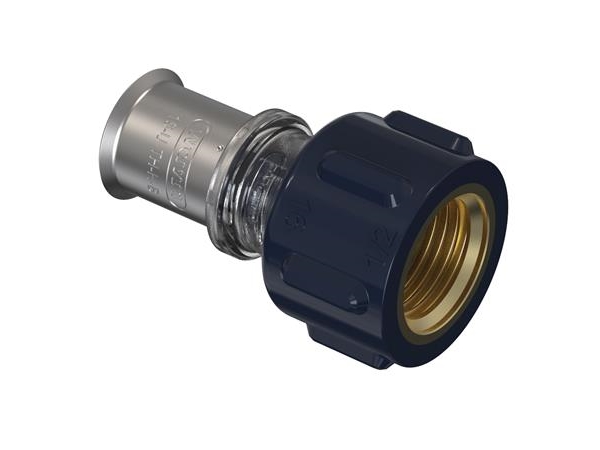 Wavin Tigris K5 overgang med muffe 20 mm x 3/4´´. PPSU. Til U, UP, H, B , TH bakker