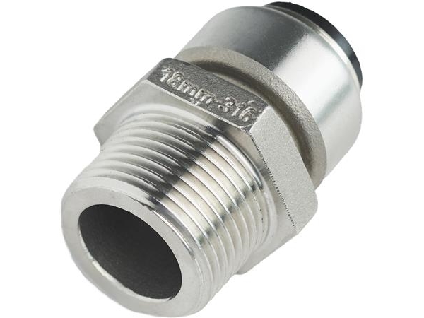 Roth Overgang Rustfri Stål 18 Mm X 34" Nippel