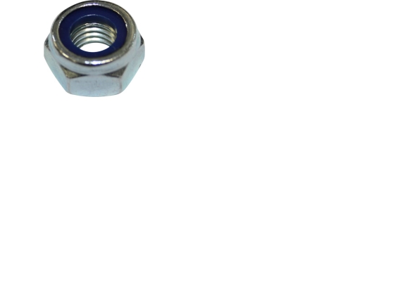 Låsmutter 10mm DIN 985 förzinkad, med plastring nyckelbredd 17mm - (100 st) | Verktyg & Verkstad - Brickor & Ringar - Övriga | GameStuff