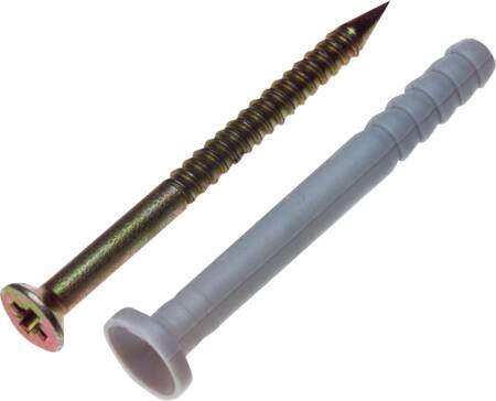 Spikplugg 5.0x35mm platt krage - (100 st.) | Verktyg & Verkstad - Infästning - Råpluggar och pluggar | GameStuff