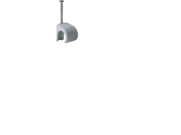 Clips rund 10-13mm gråsøm 35mm - (100 stk.) | Rutter och fästanordningar - Skruvklämmor | GameStuff